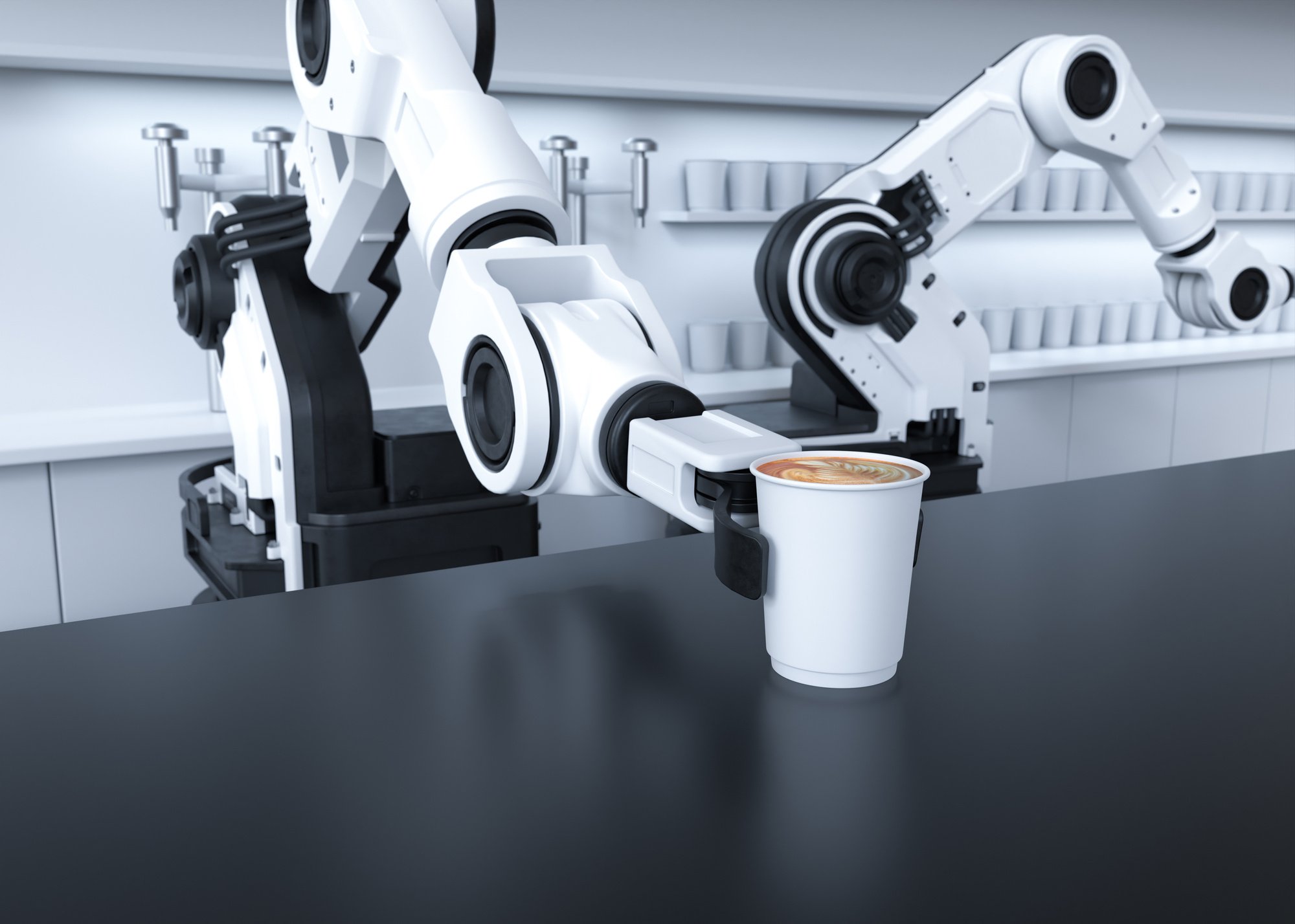 Robotic Arm Serving Coffee